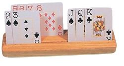 Playing Card Holders Varnished hardwood rack 10