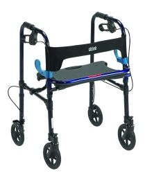 Walkers - Specialty * Front wheels can be set in either swivel or fixed position
* Special loop lock made of internal aluminum casting operates easily and ensures safety
* Sturdy, 1