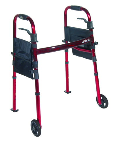 Walkers - Two Button Easily folds tool free to 1/4 the size of a traditional walker * Comes with 5