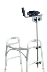 Walker - Accessories 1087A can be used with all Drive's adult and junior walkers and all their aluminum crutches, including item#1075A, B , C and G * 300 lb weight capacity * Fits walkers and crutches * Designed for those who are unable to grip the walker * Cradles forearm with soft vinyl padding * Universally adjustable * Adjustable strap securely holds arm in place
*In order for 1087A to be used with crutches, the bracket (1087B) needs to be purchased as well
* Fits most manufacturers? walkers * HCPCS Suggested Code: E0154