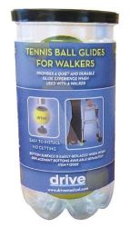 Walker - Accessories Retail Packaged, Tennis Ball Can * Lasts longer than plastic glide caps * Provides a quiet, smooth and durable glide experience when used with a walker * Easy and safe to install * Warranty: 1 year * For use with 1