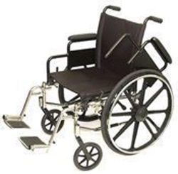 Wheelchairs - Lightw Black padded wrap-around upholstery nylon tarpaulin * Black powder coated aluminum side panels * Aluminum multi position front forks * Dual Axle - Can convert to hemi Flip back padded desk arms * Sturdy Lightweight Frame * High precision bearings * Triple plated chrome hand rims * Metal footplates with non-skid rubber top * Enhanced aluminum heavy duty brakes * Black Urethane tires * Anti-tip device included *