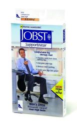 Jobst Mens8-15-Calf- Jobst for Men * Black * Large * Shoe size 10.5-12 * 8-15mmHg * Provides continuous relief from tired, aching legs and feet and reduces minor swelling * The Classic Men?s Sock * A classic dress sock - ribbed design makes it ideal for everyday wear at work or leisure *