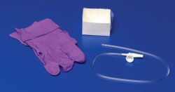 Suction Aspirator Ac 8 French Bx/10 * For convenient, affordable respiratory suctioning procedures * Each kit includes: Sterile coil suction catheter with SAFE-T-VAC Valve, (2) walleted Safeskin purple nitrile latex free gloves and a pop-up solution cup in a sterile inner wrap *
