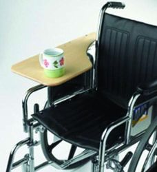 Wheelchair - Accesso For Full Arm * This unique design provides arm support and a work surface when required * It attaches to the chair with a metal bracket (11