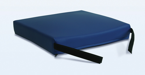 Cushions - Gel * High-density foam surrounds a dual-chamber gel pod providing
excellent pressure relief & comfort
* Low Shear, anti-microbial, and fire-resistant fabric all incorporated into one fluid-proof removable cover
* Slip-resistant bottom with Velcro? straps help keep cushion in place
* HPCP CODE E2603