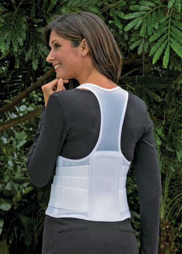 Back Supports & Braces WHITE * Large, fits waist 38