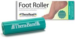 Thera-Band Accessories Made of supple natural rubber - slip resistant and won't scratch floors * Easily cleaned with a disinfectant spray * Ridged design increases pressure points to deliver enhanced foot massage * Hollow core helps match the foot's contour creating a snug, custom feel * Can be chilled or frozen - cooling prior to use aids in reducing inflammation * Packaged for resale - full color consumer packaging enhances provider sell-through * Complete with instructions - includes instructions for Foot Massage and Big Toe Stretch * Small and lightweight - portable and travel friendly * Includes a Biofreeze sample