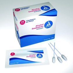 Alcohol Prep Pads Pk/3, Bx/25 * Each swabstick is saturated with 70% alcohol * Convenient and clean application *