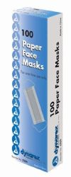 Masks Paper Face Masks, Bx/100 * Our most economical face masks * High quality wet-strength paper * Comfortable elastic ear loops for easy donning *