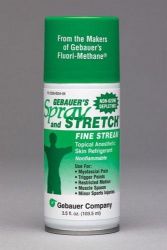 Topical Skin Coolant 3.5 Oz Can * Replaces Fluori-Methane * Instant topical skin refrigerant * Fine stream spray application * Non-ozone depleting and non-flammable * For myofascial pain, trigger points,
restricted motion, muscle spasm and minor sports injuries * Shipping Carton Size: 9