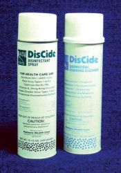 Disinfectants - Hard 15.5 oz. Can * A non-foaming aerosol surface disinfectant that is effective against TB, HIV, POLIO1, POLIO 2, STAPHYLOCOCCUS AUREUS, PSEUDOMONAS AERUGINOSA, SALMONELLA CHOLERAESUIS, HERPES, INFLUENZA A2, TRICHOPHYTON INTERDIGITALE and ASPERGILLUS NIGER in 10 minutes on inanimate environmental surfaces * A smooth spray for even coverage with a pleasant lemon scent * Meets EPA requirements as a hospital disinfectant * EPA registered - Follows OSHA guidelines for protection * Can not be used on leather or vinyl * High level ethanol 49.95% combined with phenol for added efficacy *