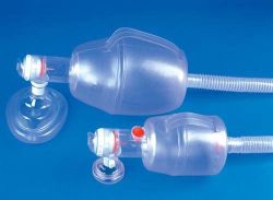 Disp. CPR Resuscitat Infant Resuscitator volume 220 ml * 150 ml max. stroke volume * For neonates and infants up to 22 lbs * Textured surface and handle lessen fatigue and reduces cramping * Valve controlled oxygen reservoir includes connecting tubing * Ambu SPUR is fully disposable, thus eliminating the possibility of cross-contamination * Ambu SPUR features a see-through patient valve allowing for visual check of operation * Ambu SPUR is semi-transparent and comes with a pressure limitation valve (except adult version) * Ambu SPUR features a textured surface and comes with a unique support strap (except neonate version) which facilitates a steady grip and uniform tidal volumes * The bag is very easy to hold with just one hand and can be operated for extended periods without hand fatigue * Ambu SPUR eliminates the need for cleaning, disinfecting and sterilizing * Infant/child and neonate models come with manometer tube connector for monitoring of airway pressure * The Ambu SPUR is made from 100% latex free material *
Shipping Carton Size: 12