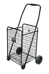Carts - Utility/Equi Red * Sturdy, all-purpose cart makes it easy to transport groceries, laundry and personal items * Manufactured with lightweight, durable steel * Large rubber casters provide for a smooth transport over most surfaces * Easily folds for convenient storage and transport * Basket Size: 21