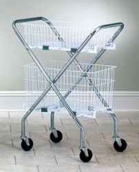 Carts - Utility/Equi Ideal for nurses stations, pharmacy, maintenance, housekeeping, central supply, laundry, office or any area supplies have to be moved * Chrome plated tubular steel frame is mounted on 3