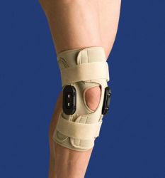 Knee Supports &Brace Medium * The Thermoskin Knee Brace Open Wrap Flexion / Extension knee brace provides exceptional medial and lateral stability of the knee * Flexible application with durable polycentric hinges provides both flexion and extension stops at selected degrees (0, 10, 30, 50, 70, 90 and 110) * Open wrap design offers easy application and can be adjusted to fit a wide variety of patients * HCPCS Suggested Code: L1832