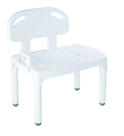 Transfer Benches 400 Lb. Weight Capacity * Backrest has two built-in handles to make positioning easier * Converts easily for either left or right handed bathtub entry * Retail-boxed
