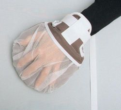 Hand Mitts With Finger Separator * Pair * Separate finger channels control hand contracture * Cushioned with 3