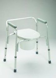 Bedside Commodes Steel * Bariatric * Weight capacity: 400 Lbs. * Extra wide frame is easier to use with a full 20 1/2