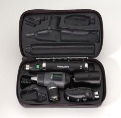 Diagnostic Sets Diagnostic Set with Coaxial Ophthalmoscope, MacroView Otoscope with Throat Illuminator, Lithium Ion Handle in Hard Case *