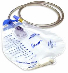 Leg Bags & Accessori * Sturdy vinyl construction for safe handling
* Anti reflux valve prevents urine backflow
* Convenient sampling port
* Fully graduated volume measurements
* Versatile hook hangs safely and securely
* Sterile fluid path
* Includes tubing