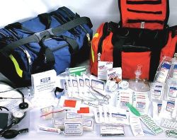 Rescue Response Bags An essential emergency response kit * From the corporate offices of America to outward bound activities in the Himalayas,
from small plants to large industry, the First Responder Kit will perform when you need it the most *
KIT INCLUDES *
* (1) .5