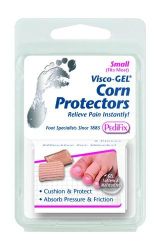 Callous, Corn & Wart Removers * Proprietary Gel absorbs pressure & friction, protects, soothes and softens corns
* Visco-GEL? releases mineral oil enriched with vitamin E to moisturize skin
* Soft? N StretchTM Fabric Sleeve keeps Gel in position without adhesives