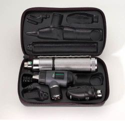 Diagnostic Sets WITH COAXIAL OPHTHALMOSCOPE * With Macroview Otoscope * Includes Ophthalmoscope (WA11720), Otoscope (WA23820), Handle (WA71000), Nasal Illuminator (WA26535) and hard carry case * this is pneumatic