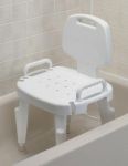 Shower Seat, Adjustable With Arms and Back