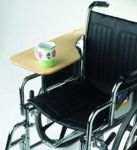 Wheelchair Tray, Half-Lap Wood Flip-Away, for Full Arm