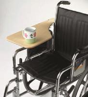 Wheelchair Tray, Half-Lap Wood Flip-Away, for Desk Arm
