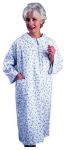 Flannelette Patient Gown Women Small-Medium Pink/Blue Floral